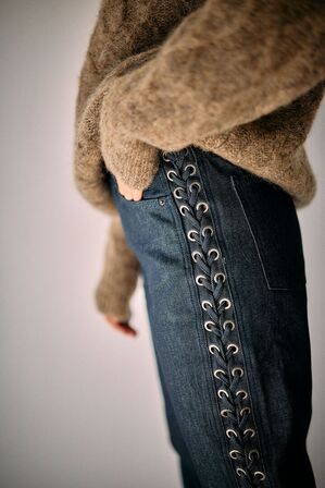 Rotta Laced Straight Leg Jeans ROTATE BY BIRGER CHRISTENSEN Str.: 30