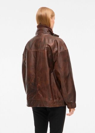 RouSimone LS Oversized Leather Jacket ROUGE EDIT Str.: 36
