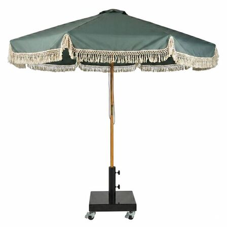 Casa parasol i træ ø300 cm kaki(ubrugt)
