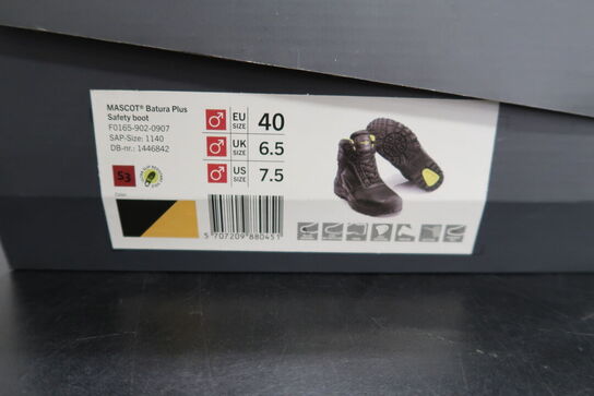Sikkerhedssko Str. 40 MASCOT  Model: BATURA PLUS 1140