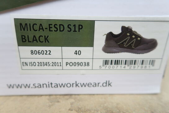 Sikkerhedssko Str. 40 SANITA Model: MICA-ESD S1P