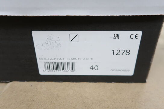 2 Par Sikkerhedssko Str. 40 JALAS Model: EXALTER 9568, 1278