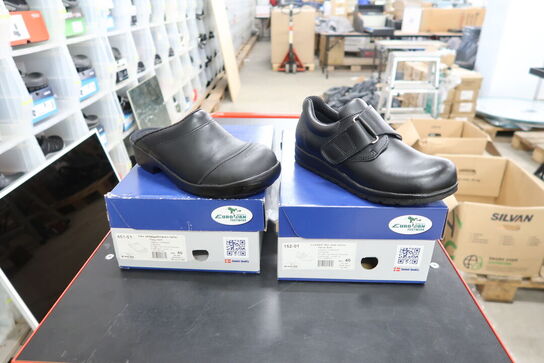 2 Par Sikkerhedssko Str. 40 EURO DAN FOOTWEAR Model: FLEX 451-01, CLASSIC 152-01