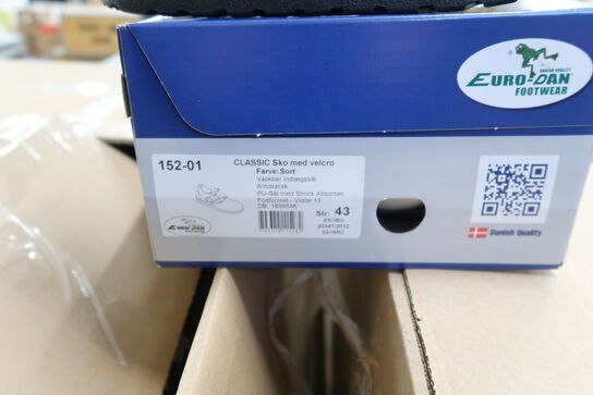 Sikkerhedssko Str. 43 EURO DAN FOOTWEAR Model: CLASSIC 152-01