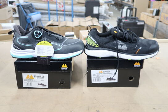 2 Par  Sikkerhedssko Str. 42 MONITOR Model: CROW BOA1005880842, THREE 100 NINETY 1001357