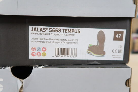 2 Par Sikkerhedssko Str. 47 JALAS Model: TEMPUS 5668