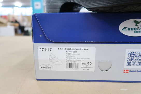 Sikkerhedssko Str. 40 EURO DAN FOOTWEAR Model: FLEX 471-17
