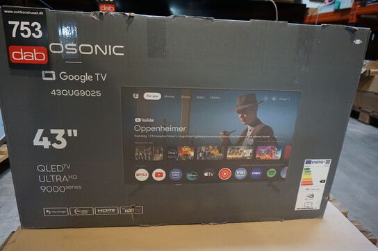 Prosonic 43" QLED TV 43QUG9025 Smart TV 