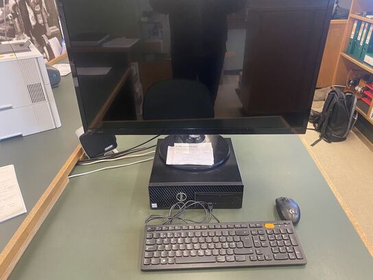 Skærm PHILIPS, tastatur LENOVO