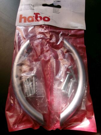 22 stk. møbelgreb, mat krom