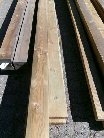 32,30 m terrassebrædder 2,8 x 12 cm, trykimprægneret 