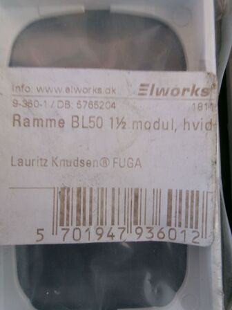 23 stk. ramme t/el, hvide LAURITZ KNUDSEN
