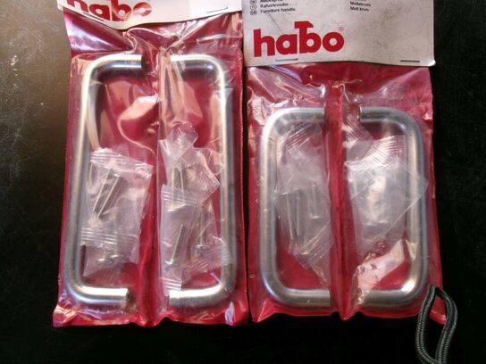 24 stk. møbelgreb, mat krom