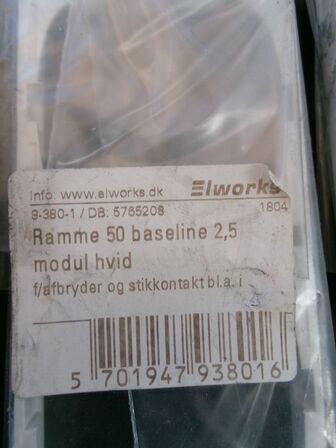 23 stk. ramme t/el, hvide LAURITZ KNUDSEN