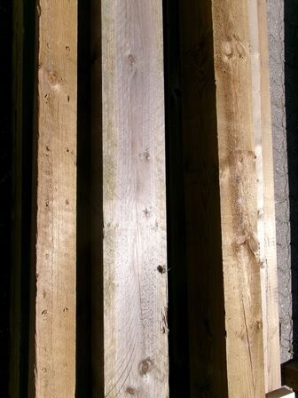 3 stk. stolper, trykimprægneret