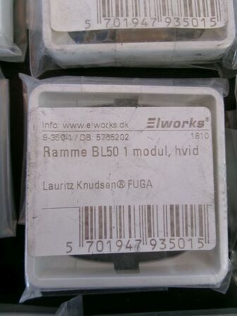 23 stk. ramme t/el, hvide LAURITZ KNUDSEN