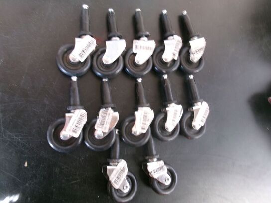 12 stk. møbelhjul Ø3,8 cm