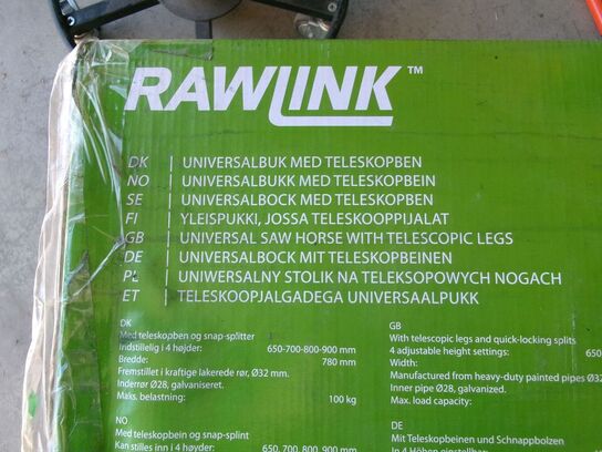 2 stk. savbukke med teleskopben RAWLINK