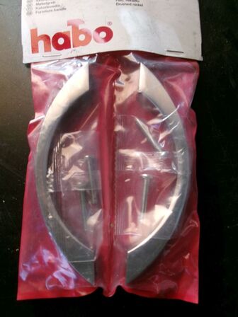 22 stk. møbelgreb, børstet nikkel