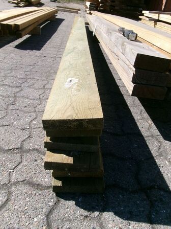 21 m brædder 2,8 x 13 cm, trykimprægneret