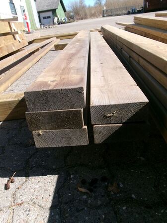 13,5 m reglar 4,5 x 12 cm, trykimprægneret