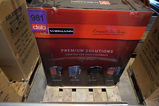 Widmann Compact one værktøjsvogn. Syv skuffer inkl. værktøj 