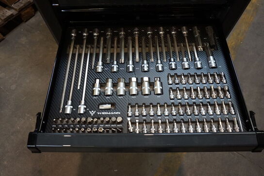 Widmann Compact one værktøjsvogn. Syv skuffer inkl. værktøj 