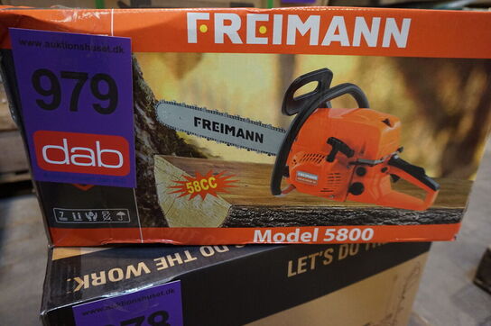 Freimann benzin kædesav 5800 58cc 20" sværd