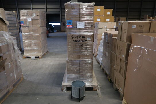 48 stk. 813/29,5 Zinkstativ + potte Marlene sølv-sort Ø 29,5 H 31 cm