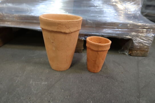 848 stk.  terrakotta natur krukker - 11 cm & 16,5 cm
