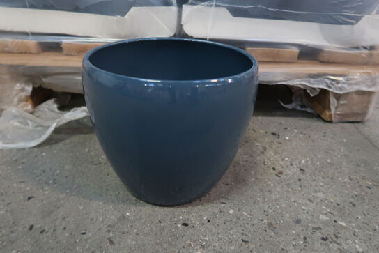 244 stk. 255/20 Keramikpotte Emma stormblå-grå Ø 20 H 17,5 cm