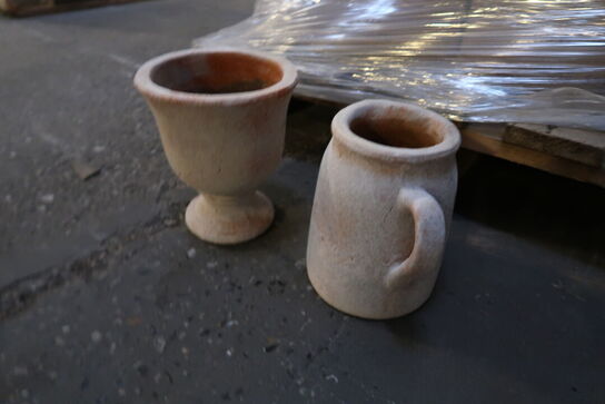 Stort parti Ollefar terra brugskunst 