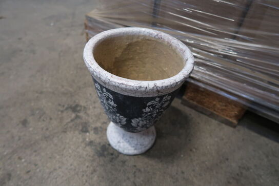 208 stk. 453/20 Keramisk pokal Theresa crackle-grå Ø 15,5 H 19,5 cm