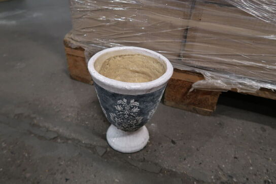 208 stk. 453/20 Keramisk pokal Theresa crackle-grå Ø 15,5 H 19,5 cm