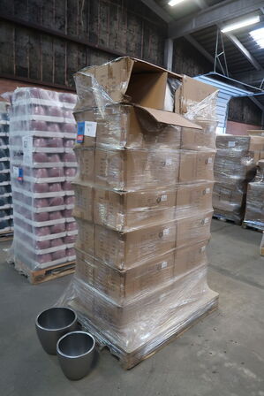 56 stk. 907/2 Potte-sæt Mateo sølvmat Ø 23 H 25 cm + Ø 25,5 H 30 cm 