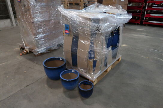 18 stk. Krukkesæt med 3 stk. i hver sæt - Ø 21/30/21 H 18/24/31 cm