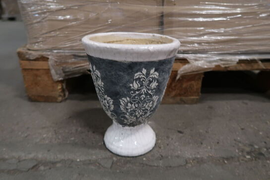 208 stk. 453/20 Keramisk pokal Theresa crackle-grå Ø 15,5 H 19,5 cm