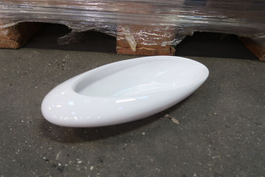 384 stk. 447/30 Oval skål hvid Ø 30x12 H 6,5 cm - Varenummer: 515526