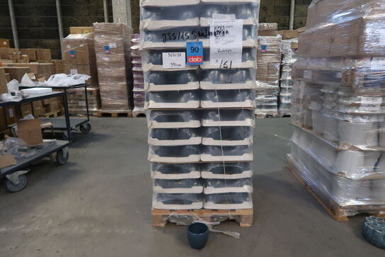 390 stk. 255/15,5 Keramikpotte Emma stormblå-grå Ø 15,5 H 13 cm 