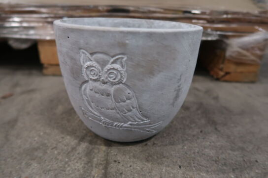 360 stk. 450/14 Potte Findus ugle grå - Varenummer: 514975