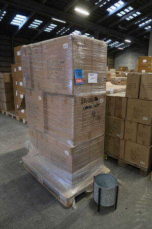 48 stk. 813/29,5 Zinkstativ + potte Marlene sølv-sort Ø 29,5 H 31 cm