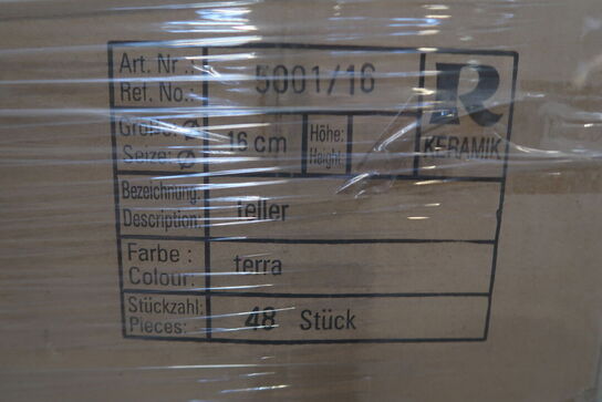 2112 stk. 5001/16 Tallerken terrakotta - Varenummer: 506604