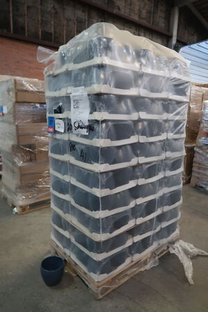 244 stk. 255/20 Keramikpotte Emma stormblå-grå Ø 20 H 17,5 cm