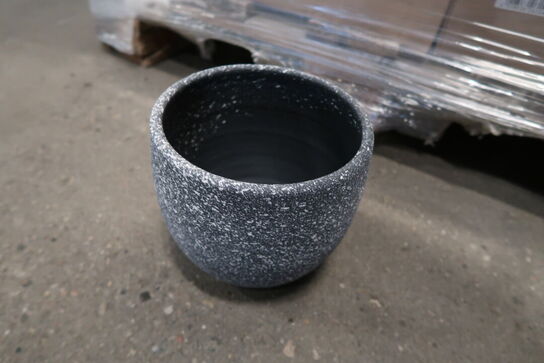 408 stk. 2027/15 Potte Ole antracit sprayed Ø 15 H 13 cm - Varenummer: 523490