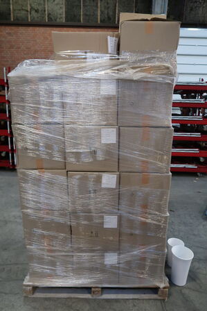 136 stk. ass. Vase Tulip hvid 