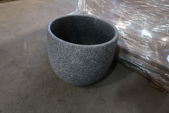 48 stk. 2027/30 Potte Ole antracit sprayed Ø 30 H 25 cm - Varenummer: 523495