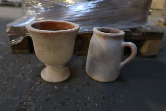 Stort parti Ollefar terra brugskunst 