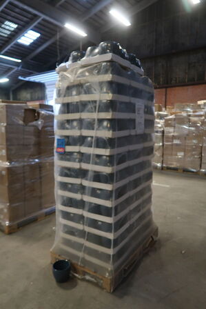 304 stk. 255/18 Keramikpotte Emma stormblå-grå Ø 18 H 15,5 cm