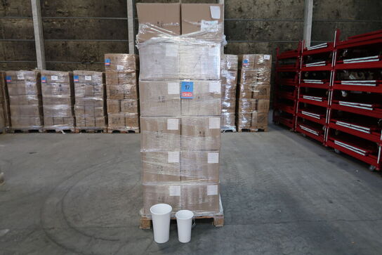 136 stk. ass. Vase Tulip hvid 