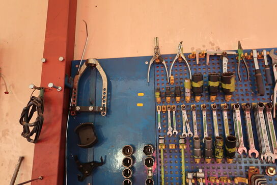 Værktøjstavle med indhold